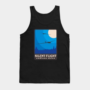 Soaring Fly Aviation Retro Glider Pilot Tank Top